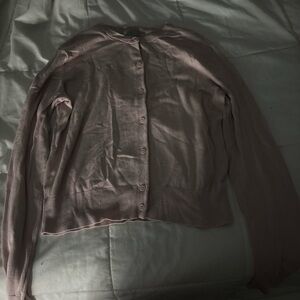 H&M Pink Long Sleeve Cardigan Blouse